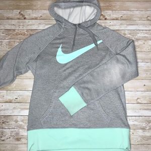 Nike Therma-Fit Mint / Grey Hoodie | M